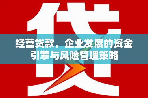 江汉经营贷款，企业发展的资金引擎与风险管理策略