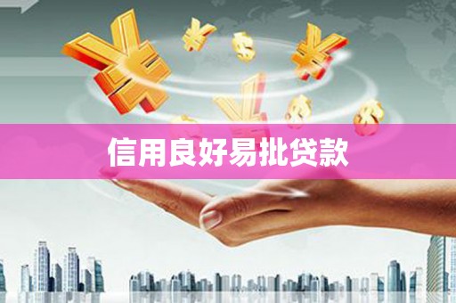 江汉信用良好易批贷款