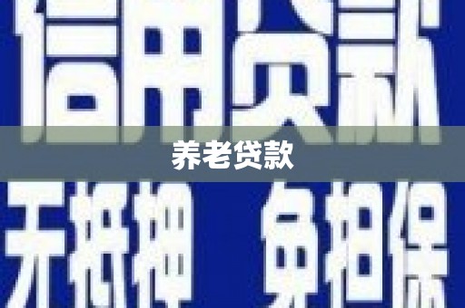 江汉养老贷款