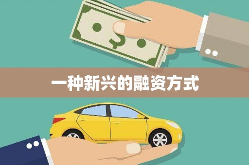 江汉一种新兴的融资方式